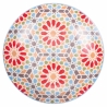 Service de table 18 pièces en porcelaine, assiettes décorées style exotique Casablanca Dimensions