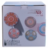 Service de table 18 pièces en porcelaine, assiettes décorées style exotique Casablanca Achat