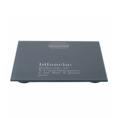 Pèse-personne numérique en verre 180kg anthracite Victionary Promotion