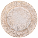 Set de 6 sous-assiettes 33 cm décor élégance or et blanc Drop Offre