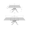 Table extensible design moderne 90×160-264 Volantis Evolution Catalogue