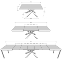 Table extensible design moderne industriel 90×160-420 Volantis Evolution Catalogue