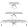 Table extensible design moderne industriel 90×160-420 Volantis Evolution Catalogue