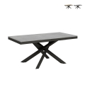 Table extensible moderne pieds croisés 90×180-440 Volantis Evolution Promotion