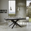 Table extensible moderne pieds croisés 90×180-440 Volantis Evolution Vente