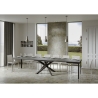 Table extensible moderne pieds croisés 90×180-440 Volantis Evolution Choix