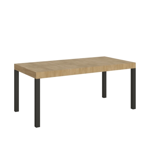 Table extensible industriel métal bois 18 personnes 90×180-440 Everyday Promotion