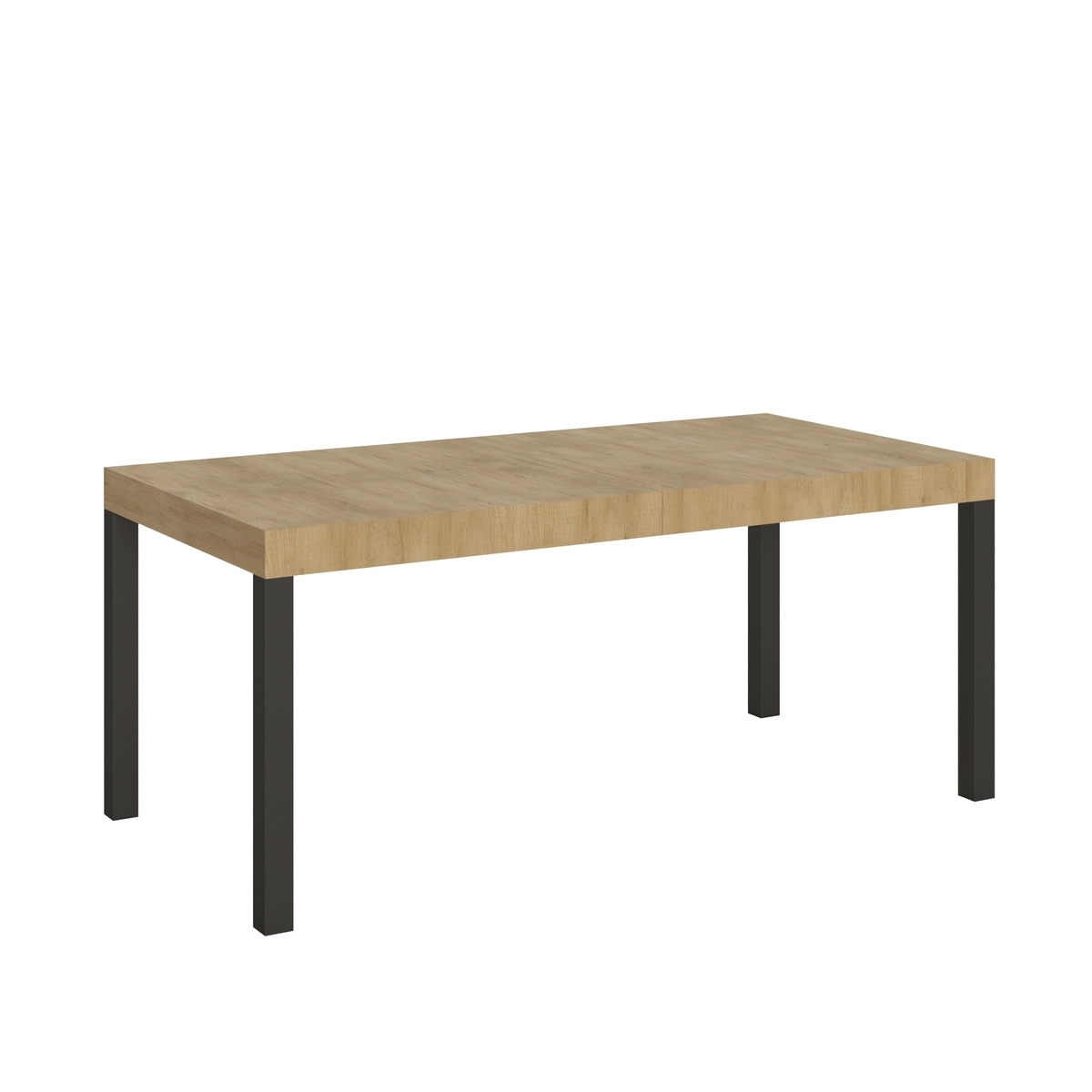 Table extensible industriel métal bois 18 personnes 90×180-440 Everyday Promotion