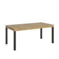 Table extensible industriel métal bois 18 personnes 90×180-440 Everyday Promotion