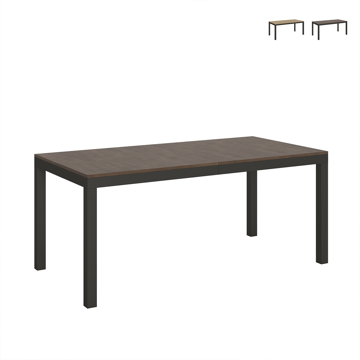 Table extensible industrielle minimaliste bois métal 90×180-440 Everyday Evolution Promotion Table extensible industrielle minimaliste bois métal 90×180-440 Everyday Evolution Promotion