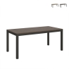 Table extensible industrielle minimaliste bois métal 90×180-440 Everyday Evolution Promotion