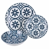 Service de table 18 pièces design méditerranéen en porcelaine Paxos Offre