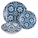 Service de table 18 pièces design méditerranéen en porcelaine Paxos Vente