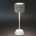 Lampe de table rechargeable LED avec capteur tactile blanche Victionary Catalogue