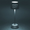 Lampe de table LED noire tactile rechargeable et réglable Victionary Réductions