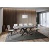 Table extensible design moderne 10 personnes 90×160-220 Ganty Choix
