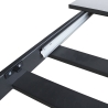 Table extensible design moderne 10 personnes 90×160-220 Ganty Caractéristiques