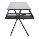 Table extensible design moderne 10 personnes 90×160-220 Ganty Dimensions