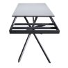 Table extensible design moderne 10 personnes 90×160-220 Ganty Dimensions