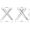 Table extensible carré moderne 90×90-194 Clerk 
