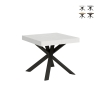 Table extensible carré moderne 90×90-194 Clerk Promotion