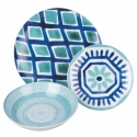 Service de vaisselle 18 pièces style méditerranéen Aquazul Remises