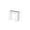 Console extensible pour entrée ou salle à manger, 10 personnes, 90×25-211 Kiba 