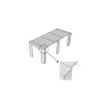 Console extensible pour entrée ou salle à manger, 10 personnes, 90×25-211 Kiba 
