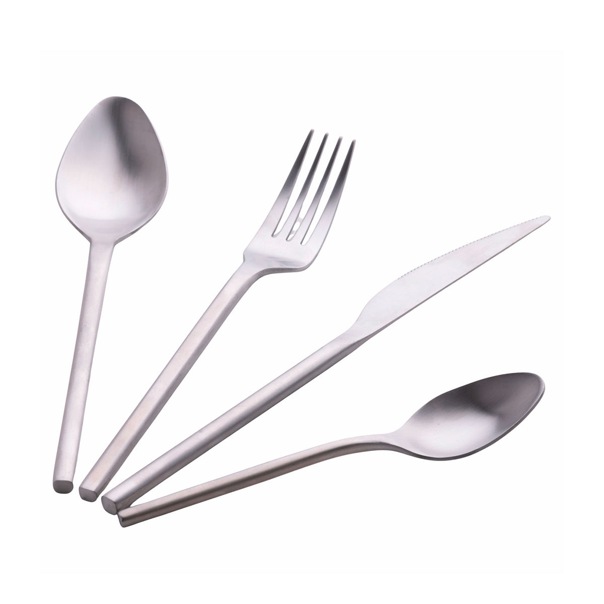 Set de couverts 24 pièces en acier inoxydable argent mat Gallery Promotion Set de couverts 24 pièces en acier inoxydable argent mat Gallery Promotion