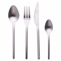 Set de couverts 24 pièces en acier inoxydable argent mat Gallery Vente