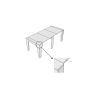Console extensible moderne minimaliste 90×25-211 Anea 