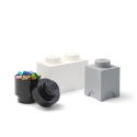 Ensemble de 3 contenants blanc noir gris LEGO Storage Brick Multi Pack Promotion