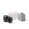 Ensemble de 3 contenants blanc noir gris LEGO Storage Brick Multi Pack Promotion