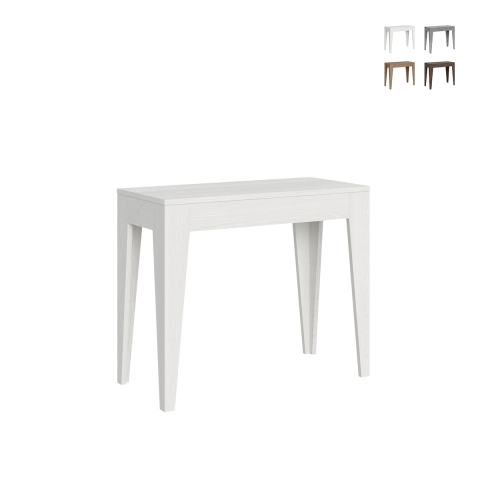 Console extensible design minimaliste 10 personnes 90x42-198 Isotta Small Promotion