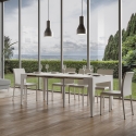 Console extensible design minimaliste 10 personnes 90x42-198 Isotta Small Dimensions