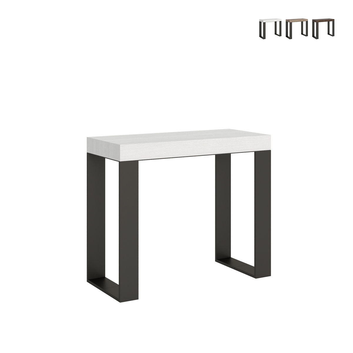 Console extensible design industriel minimaliste 90x40-196 Tecno Small Promotion Console extensible design industriel minimaliste 90x40-196 Tecno Small Promotion