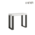 Console extensible design industriel minimaliste 90x40-196 Tecno Small Promotion