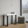 Console extensible design industriel minimaliste 90x40-196 Tecno Small Vente
