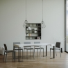 Console extensible design industriel minimaliste 90x40-196 Tecno Small Modèle