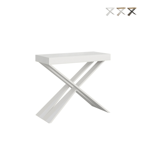 Console extensible design moderne 10 personnes 90x40-196 Diago Small Promotion