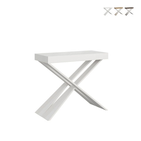 Console extensible design moderne compact 10 personnes 90x40-300 Diago Promotion