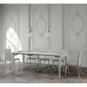 Console extensible blanche style classique 14 personnes 90x48-308 Sciabola Offre