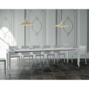 Console extensible blanche style classique 14 personnes 90x48-308 Sciabola Remises
