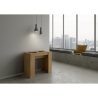 Console extensible gain de place en bois naturel 90x48-204 Basic Small Offre