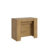Console extensible en bois naturel design compact 90x48-296 Venus Vente