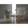 Console extensible en bois naturel design compact 90x48-296 Venus Offre
