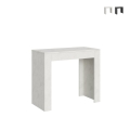 Console extensible cuisine design contemporain 90x42-198 Emy Small Promotion