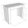 Console extensible cuisine design contemporain 90x42-198 Emy Small Caractéristiques