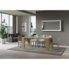Table de cuisine moderne extensible 90x40-300 Roxell Caractéristiques