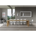 Table de cuisine moderne extensible 90x40-300 Roxell Dimensions
